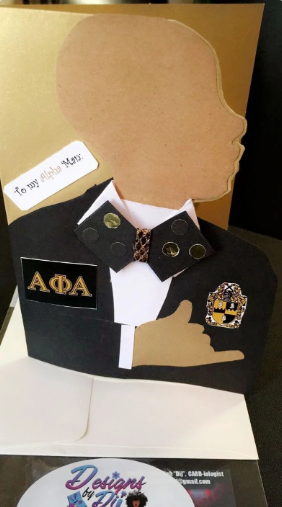 Alpha Man Greeting Card Unique Handmade Card For Alpha Phi Alpha Man