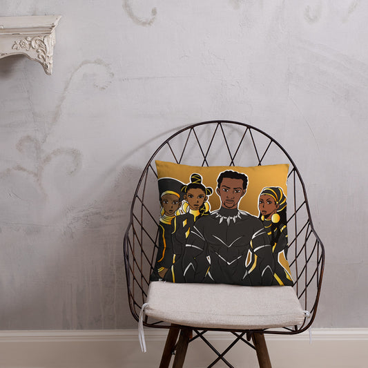 The Heart of Wakanda Throw Pillow
