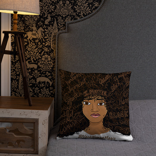 I Matter African American Home Decor Pillow