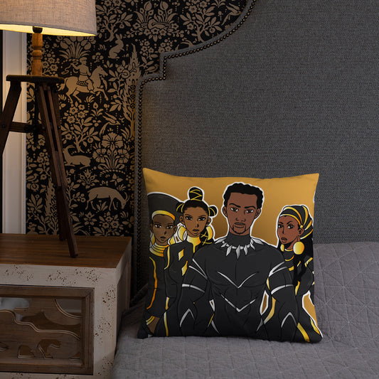 The Heart of Wakanda Throw Pillow