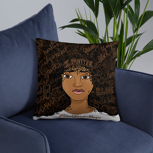 I Matter African American Home Decor Pillow