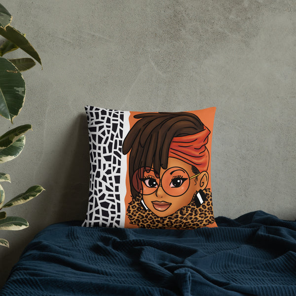 Loc'd In Lux Chic Throw Pillow