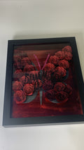 Dream Burgundy Butterfly Shadow Box
