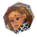 Crowned In Technicolor Umbrella | Natural Hair & Braids Umbrella