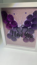 I Love You Butterfly Shadow Box
