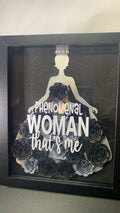 Phenomenal Woman – That's Me Paper Flower Shadow Box