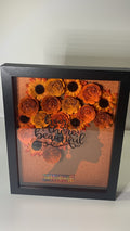 The Sunshine Within™ Orange Sunflower Silhouette Shadow Box