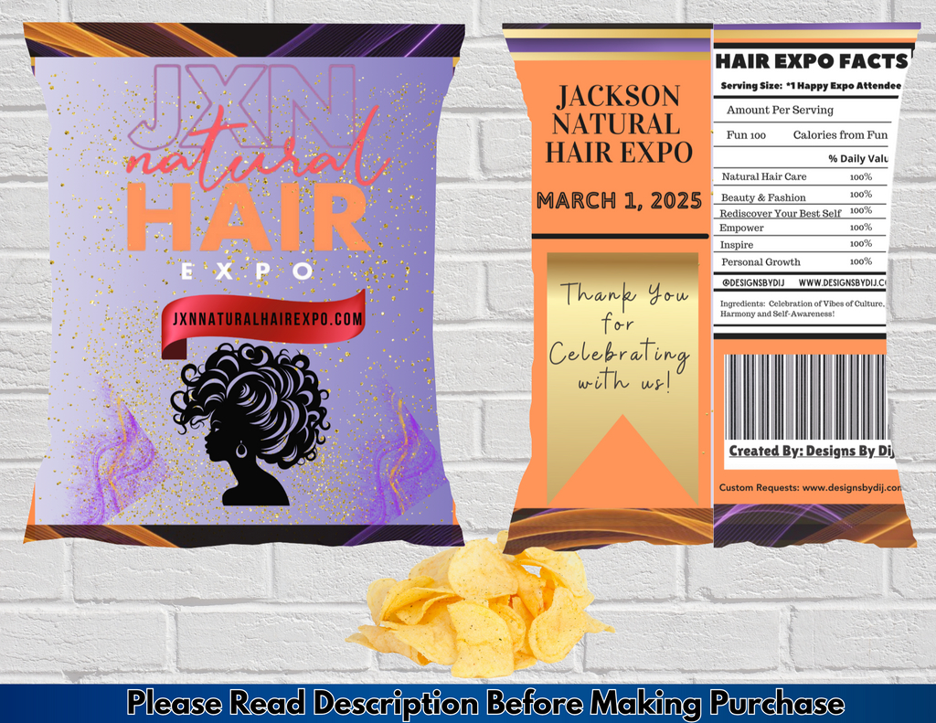Custom Regular Sized Chip Bags (Filled)