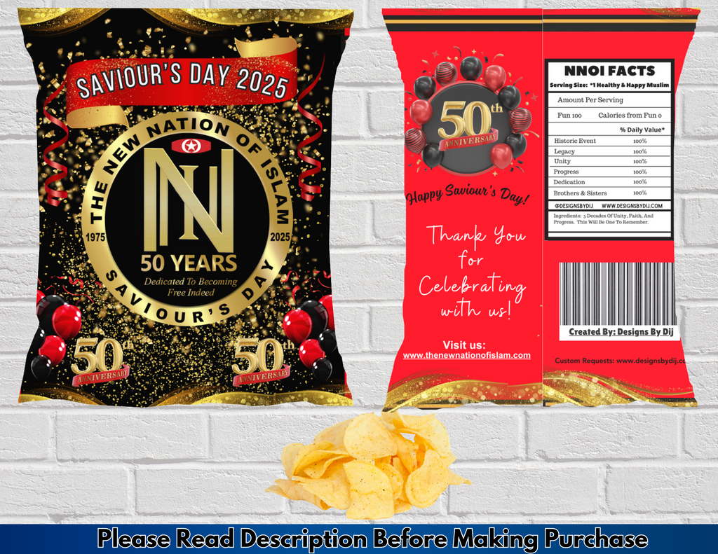 Custom Regular Sized Chip Bags (Filled)