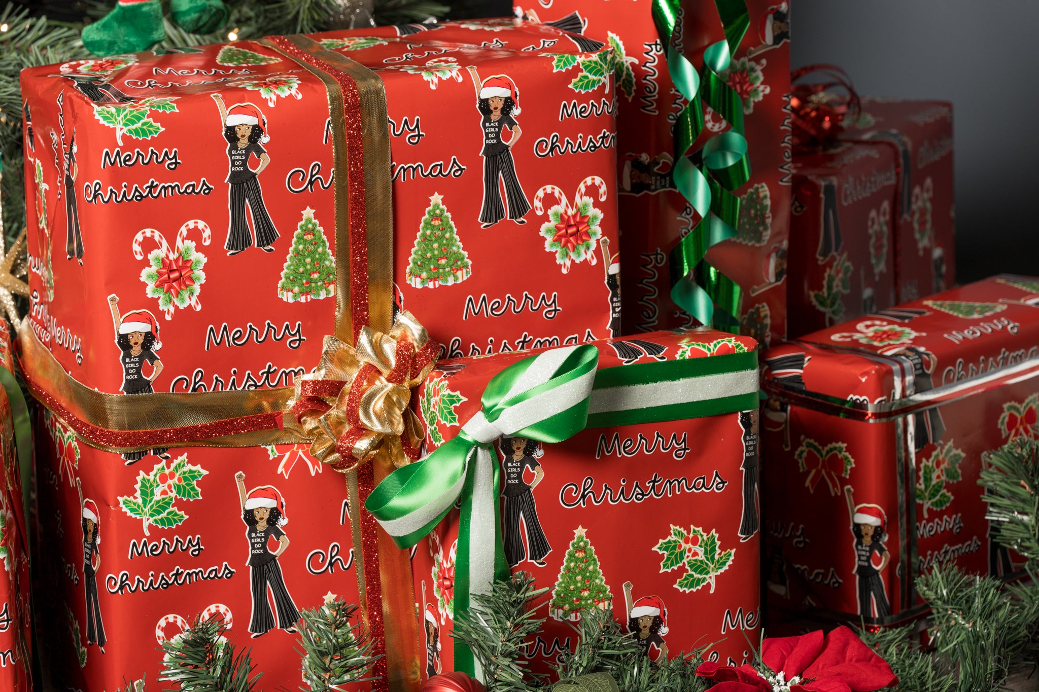 Black Girls Do Rock Holiday Gift Wrap