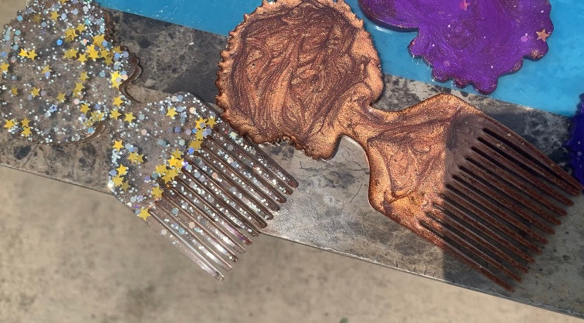 Decorative Afro/Afro Ponytail Puff Picks (PRE-ORDER!)