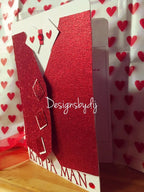 Kappa Man Card, Handmade Greeting Cards, Divine 9 Card, Nupe Card, D9 gifts