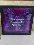 You Are Loved Butterfly Shadow Box (12" x 12")