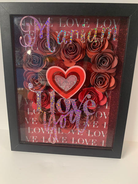 Large Valentine's Roses Wall Decor