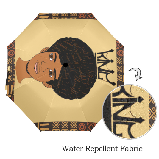 I Matter Black King Male Large Umbrella
