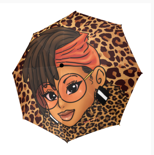 Leopard Luxe Umbrella | Full Leopard Print Umbrella