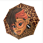 Leopard Luxe Umbrella | Full Leopard Print Umbrella