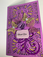 Bed of Butterflies Thank You Card
