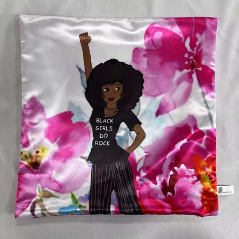 Black Girls Rock 18" x 18" Luxury Satin Pillowcase