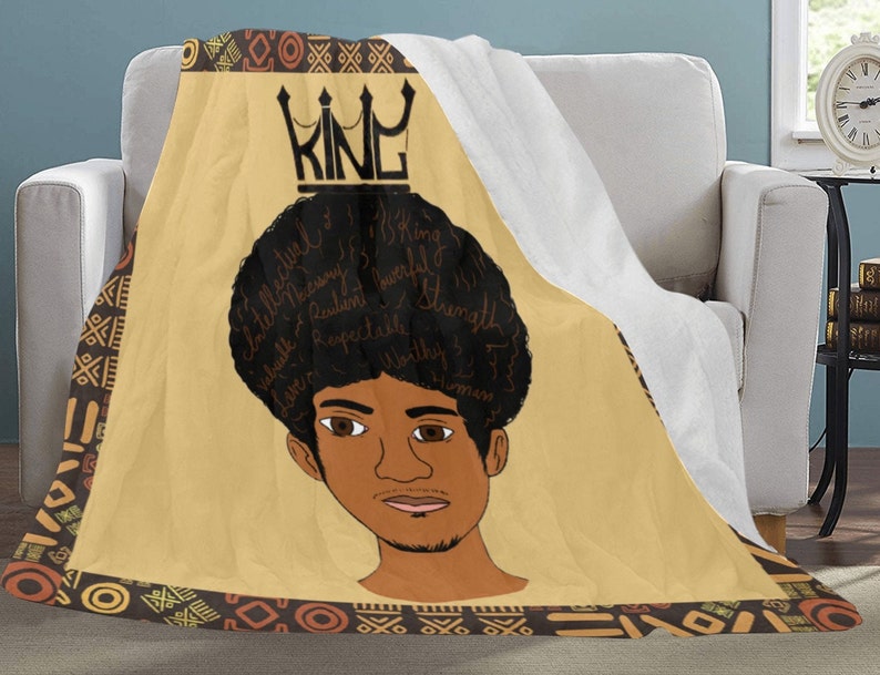 Brown African Tribal Blanket For Men And Boys