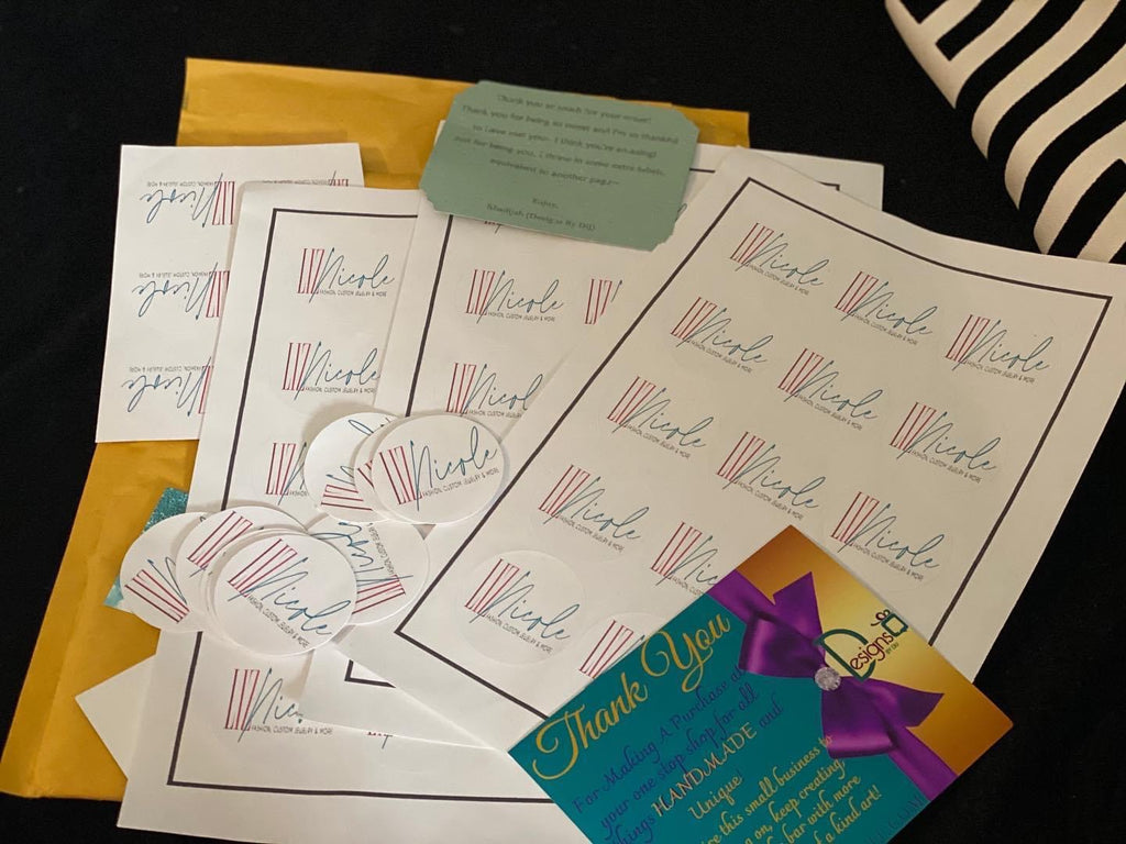 5 Sheets Of Custom Labels