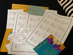 5 Sheets Of Custom Labels