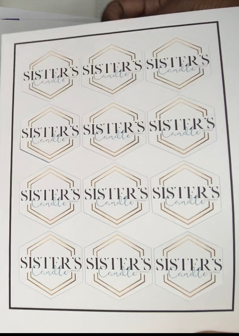 5 Sheets Of Custom Labels