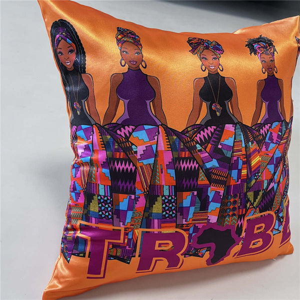 TRIBE 18" X 18" Luxury Satin Pillowcase