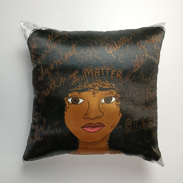I Matter 18" x 18" Luxury Satin Pillowcase