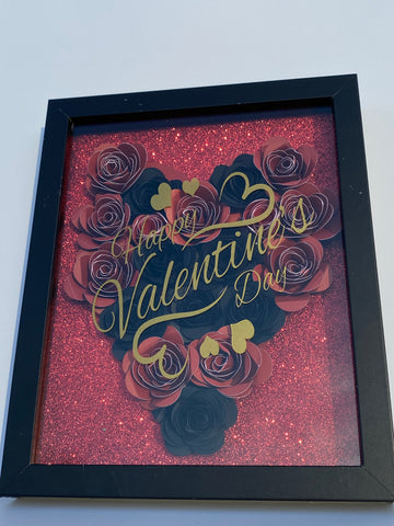 Large Valentine's Roses Wall Decor