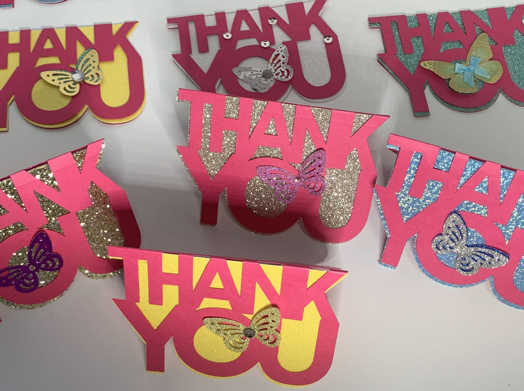 A Set of 10 Miniature Thank You Cards