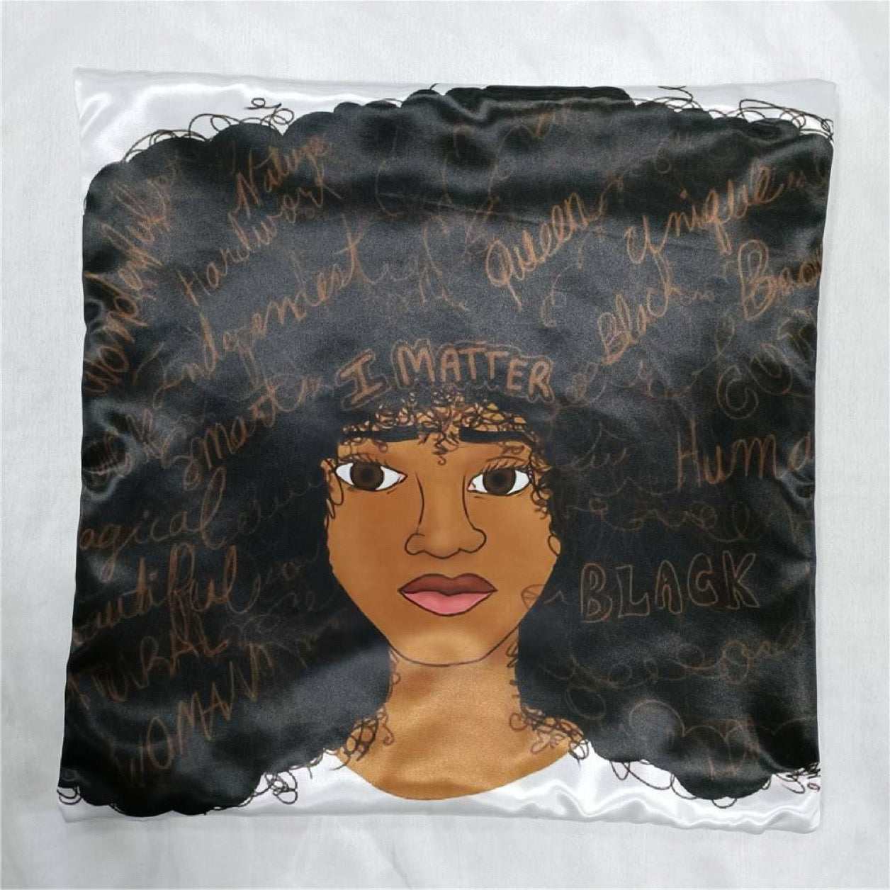I Matter 18" x 18" Luxury Satin Pillowcase