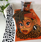 3 Piece Loc'd In Lux Pillowcase, Eye Mask & Throw Blanket Lounge Set