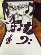 Music Note Pop Up Card