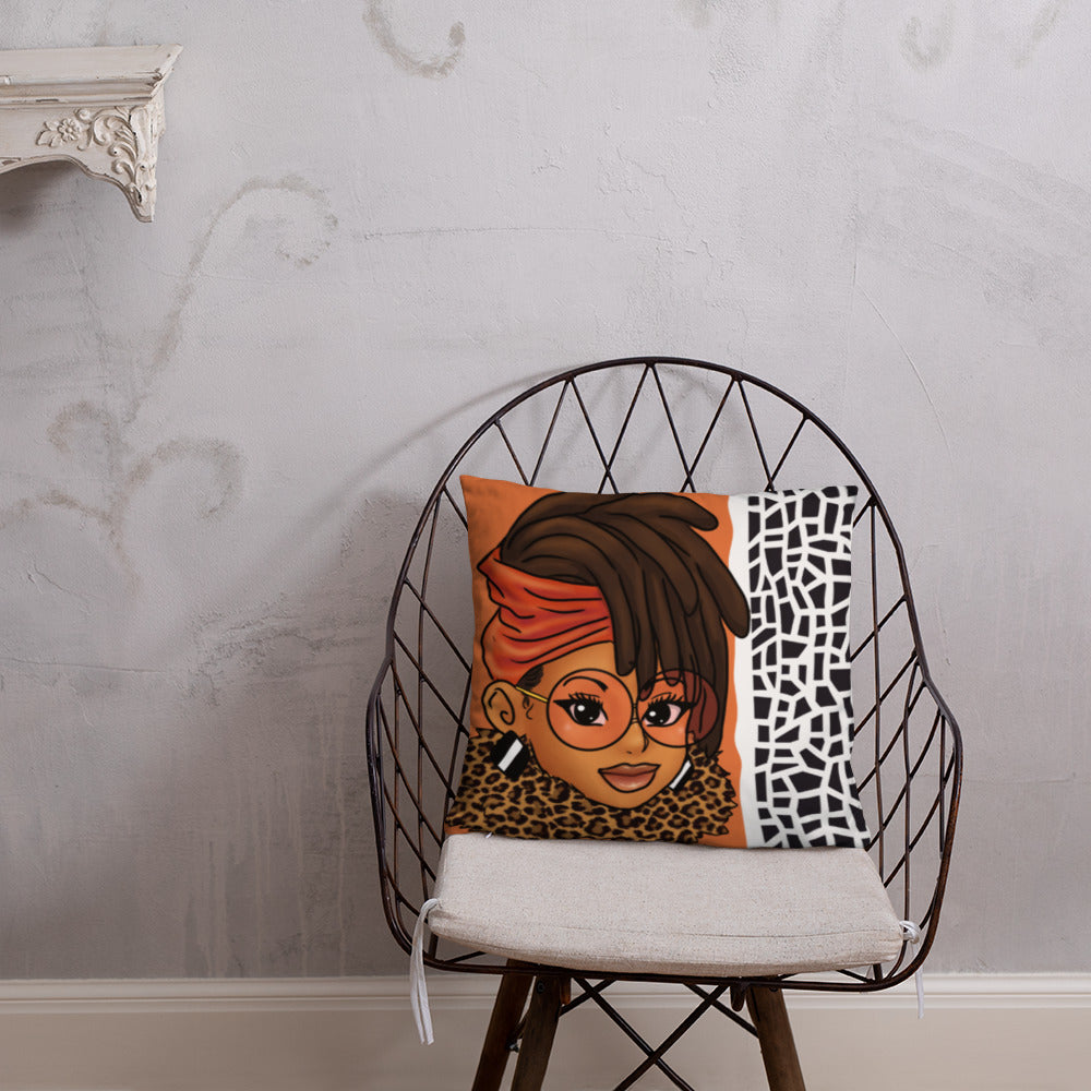 Loc'd In Lux Chic Throw Pillow
