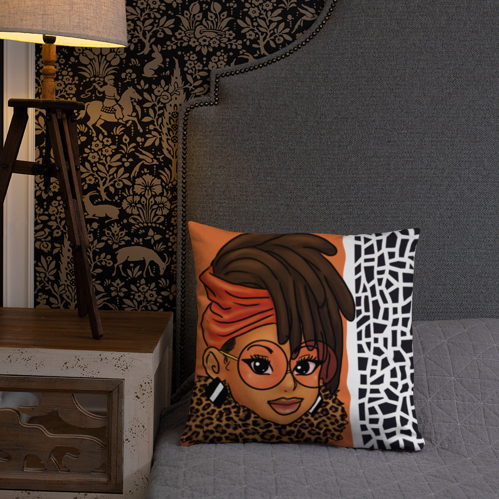 Loc'd In Lux Chic Throw Pillow