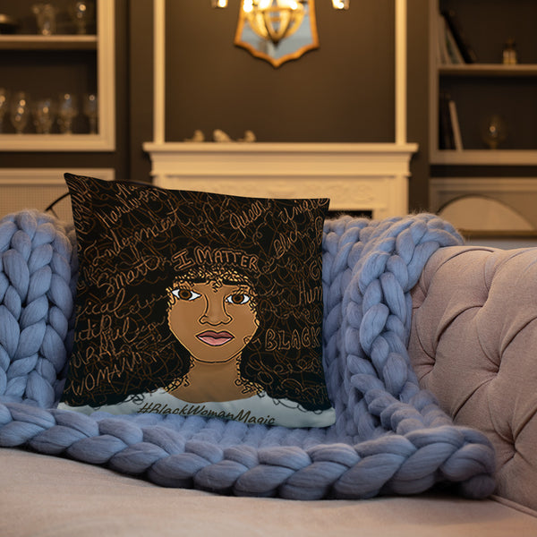 I Matter African American Home Decor Pillow
