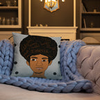 'I Matter' Black King Strong Black Man Afrocentric Assorted Colors Throw Pillow