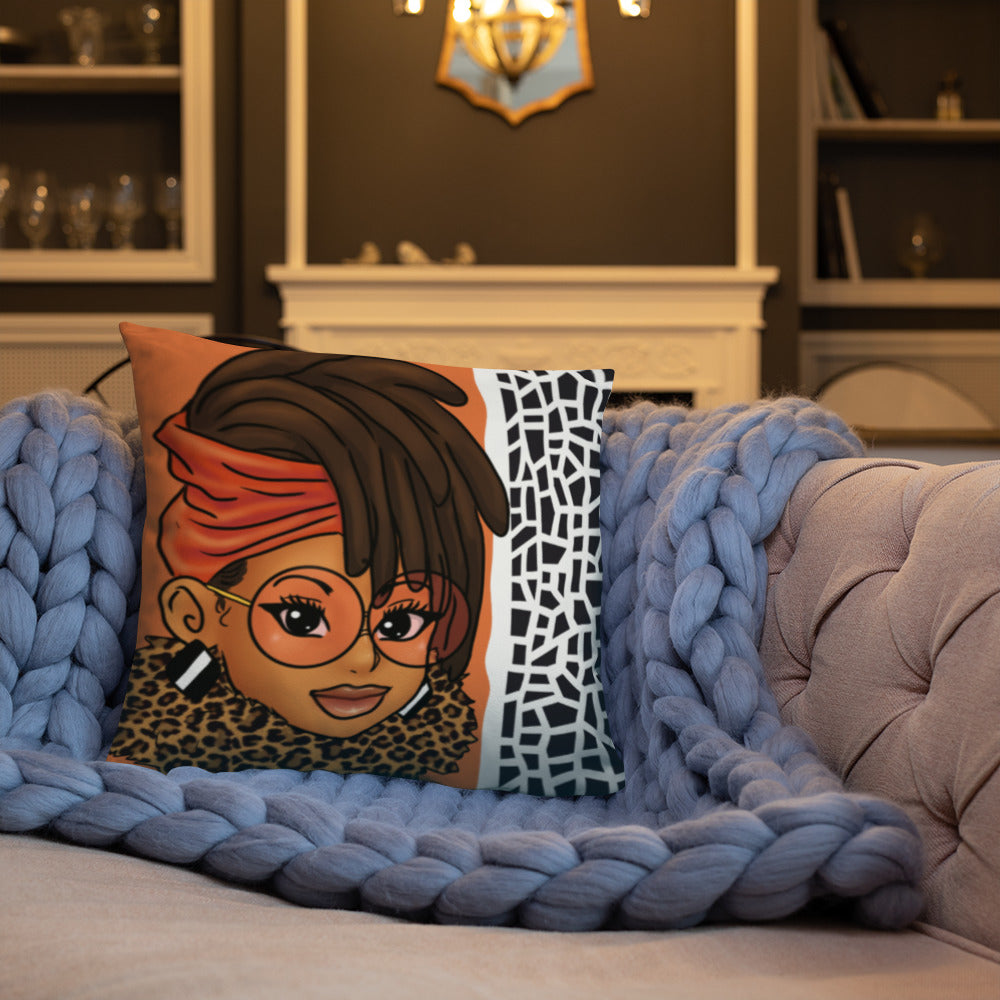 Loc'd In Lux Chic Throw Pillow