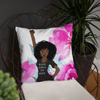 Black Girls Rock Black Queen Throw Pillow