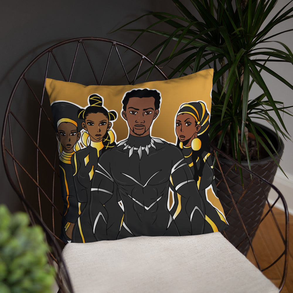 The Heart of Wakanda Throw Pillow