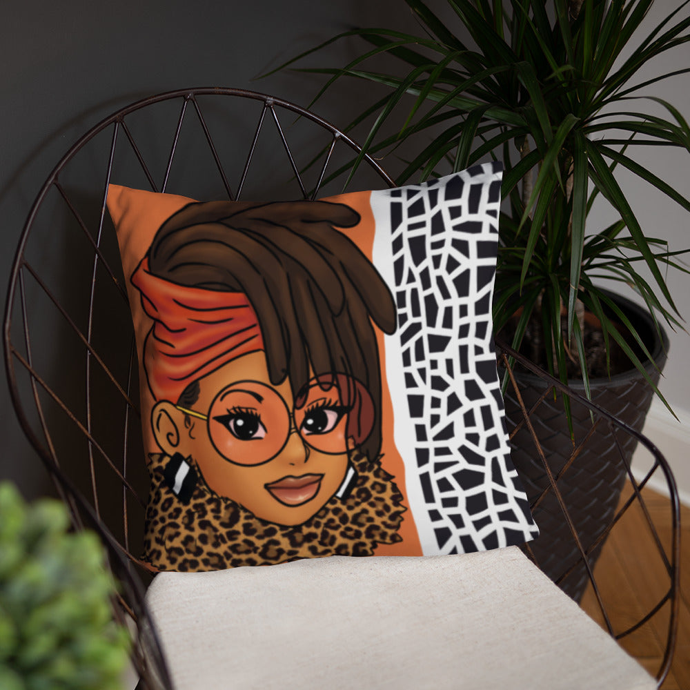 Loc'd In Lux Chic Throw Pillow