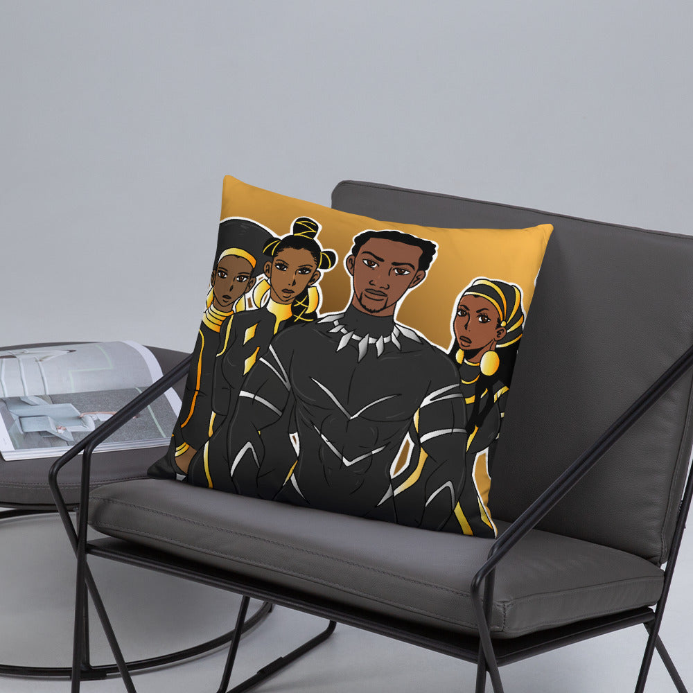 The Heart of Wakanda Throw Pillow