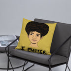 'I Matter' Black King Strong Black Man Afrocentric Assorted Colors Throw Pillow