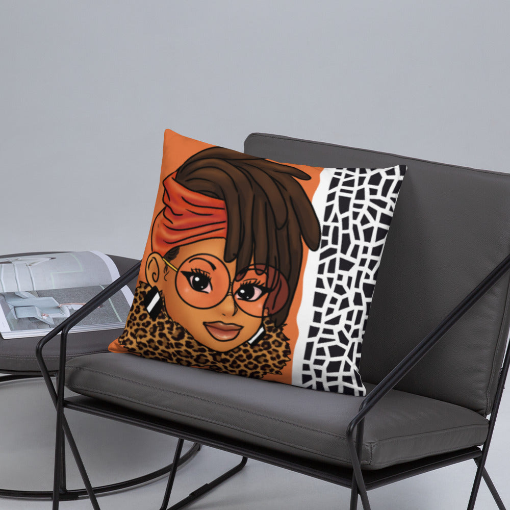 Loc'd In Lux Chic Throw Pillow