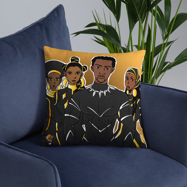 The Heart of Wakanda Throw Pillow
