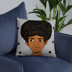 'I Matter' Black King Strong Black Man Afrocentric Assorted Colors Throw Pillow