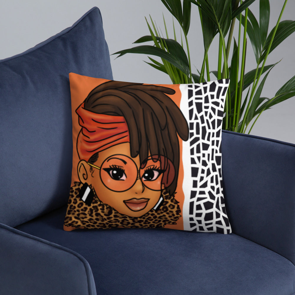 Loc'd In Lux Chic Throw Pillow
