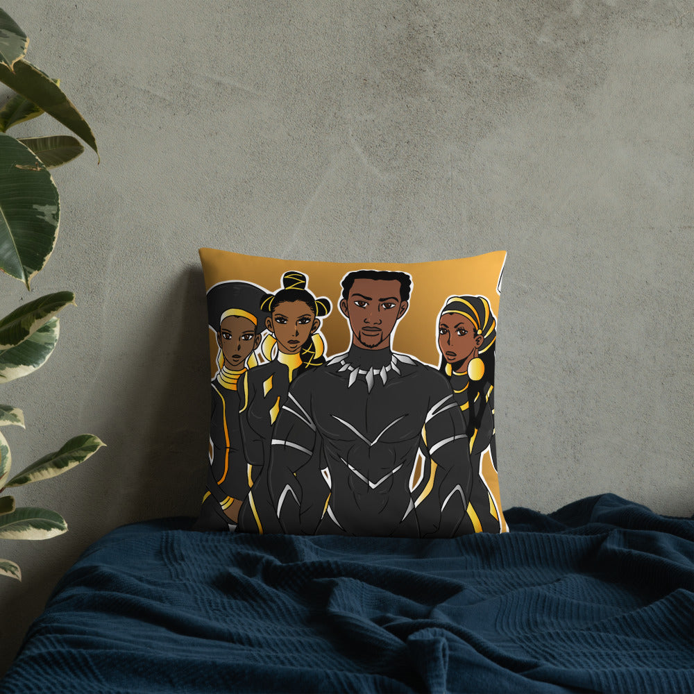 The Heart of Wakanda Throw Pillow