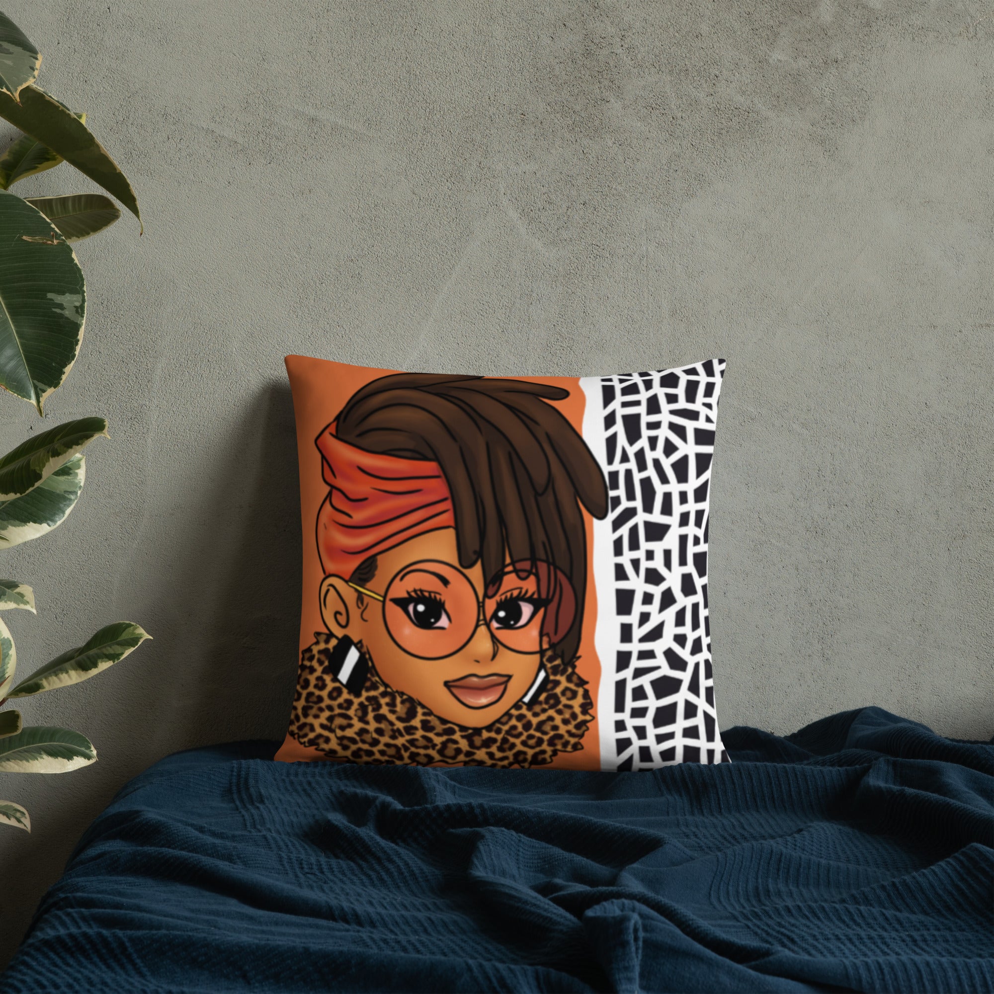 Loc'd In Lux Chic Throw Pillow